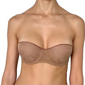 NWT Natori Embrace strapless lace bra 34B